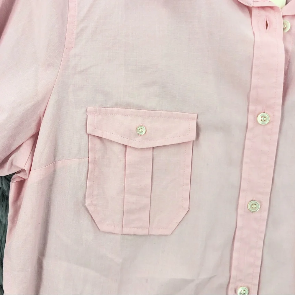 J. Crew Shirt Womens Size XL NWT 100 Percent Cotton Pink Button Down - Picture 2 of 8
